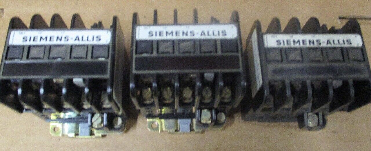 (Lot of 3) 2-Siemens-Allis CAT GC-0 DCO* 27 A ENCL . 18 A OPEN 600 VAC & 1-Sieme