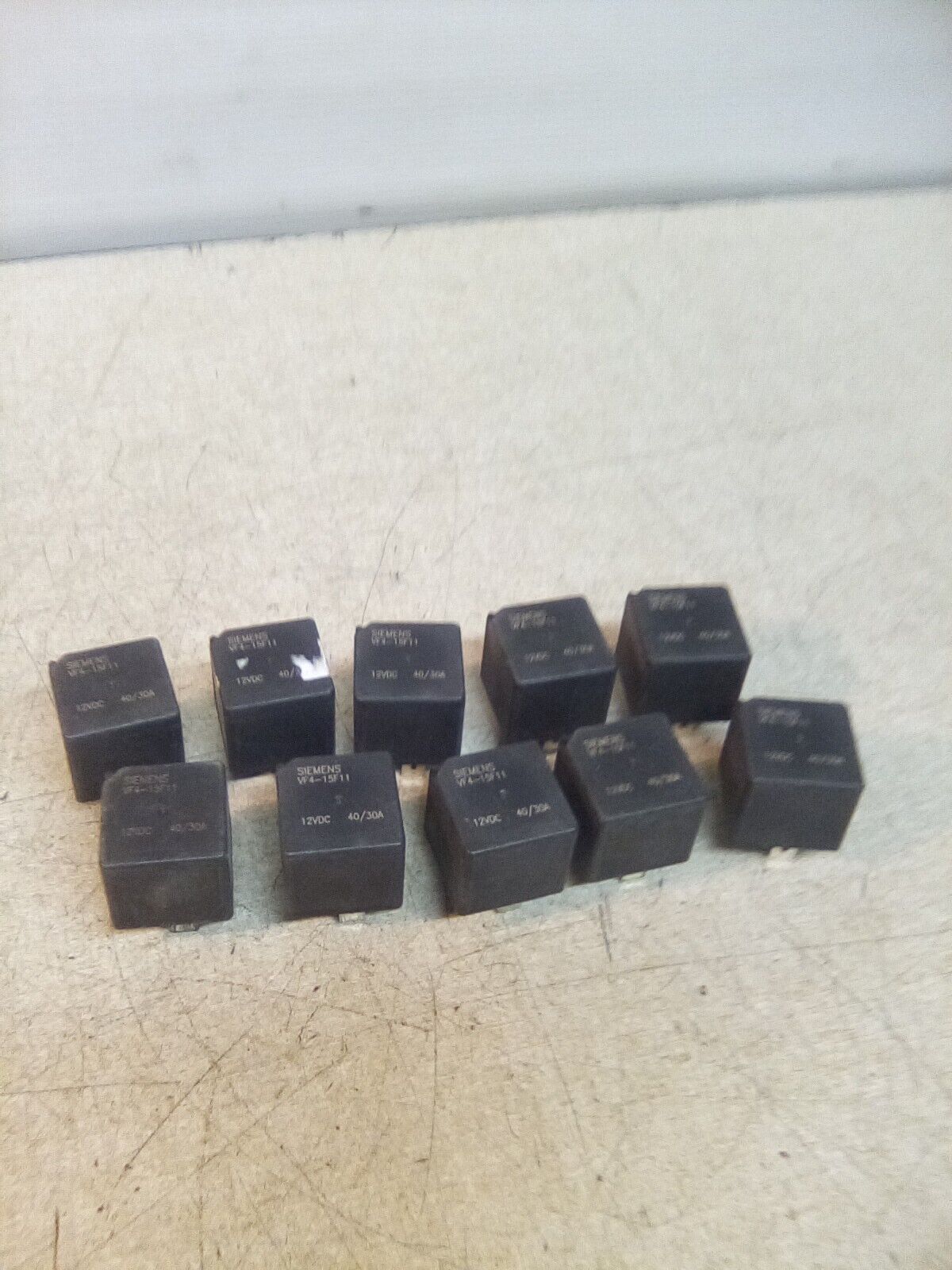 Lot Of 10 Siemens VF4-15F11 12VDC 40/30A 5 Prong Relays