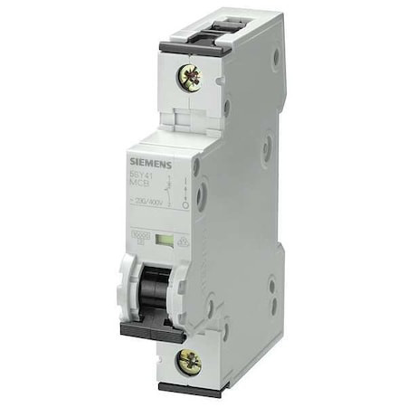 SIEMENS 5SY41137 Circuit Breaker, 5SY4 Series, 13A, 1 Pole, 230/400V AC, 10kA