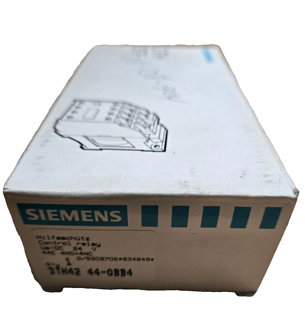 NEW Siemens 3TH4244-0BB4 24V DC Control Relay 3TH42 44-0BB4