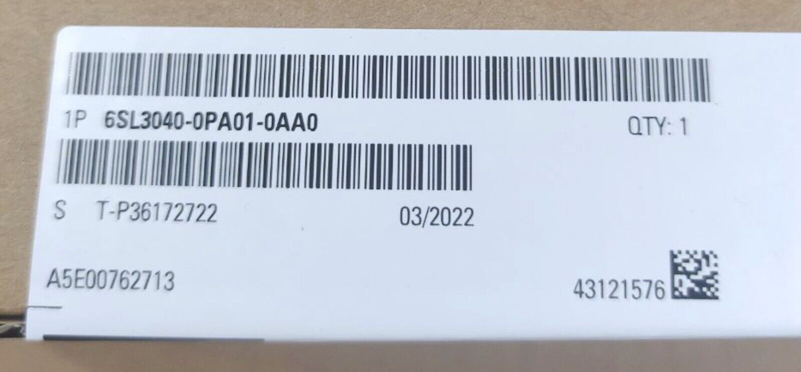NEW Siemens 6SL3040-0PA01-0AA0 CUA32 Control Unit Adapter