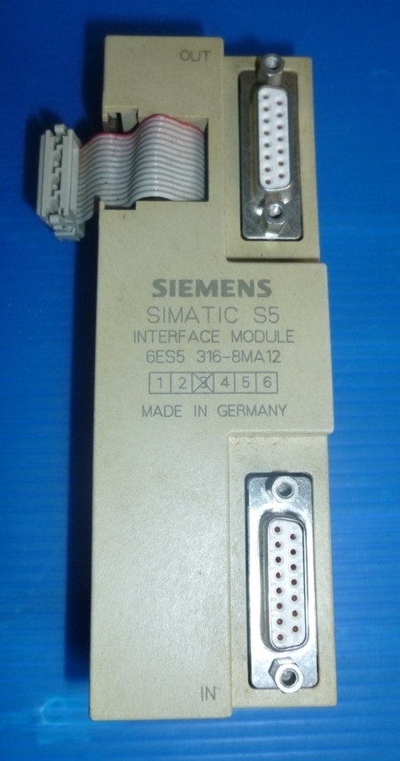 Siemens Simatic S5 Rechg.m. Tva 6ES5 316-8MA12 6ES5316-8MA12 Interface Module