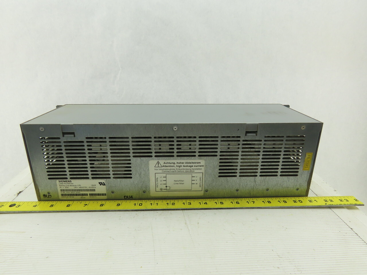 Siemens 6SL 3000-0BE21-6AA0 Lien Filter For Active Line Module 16kW 30A 480/275V