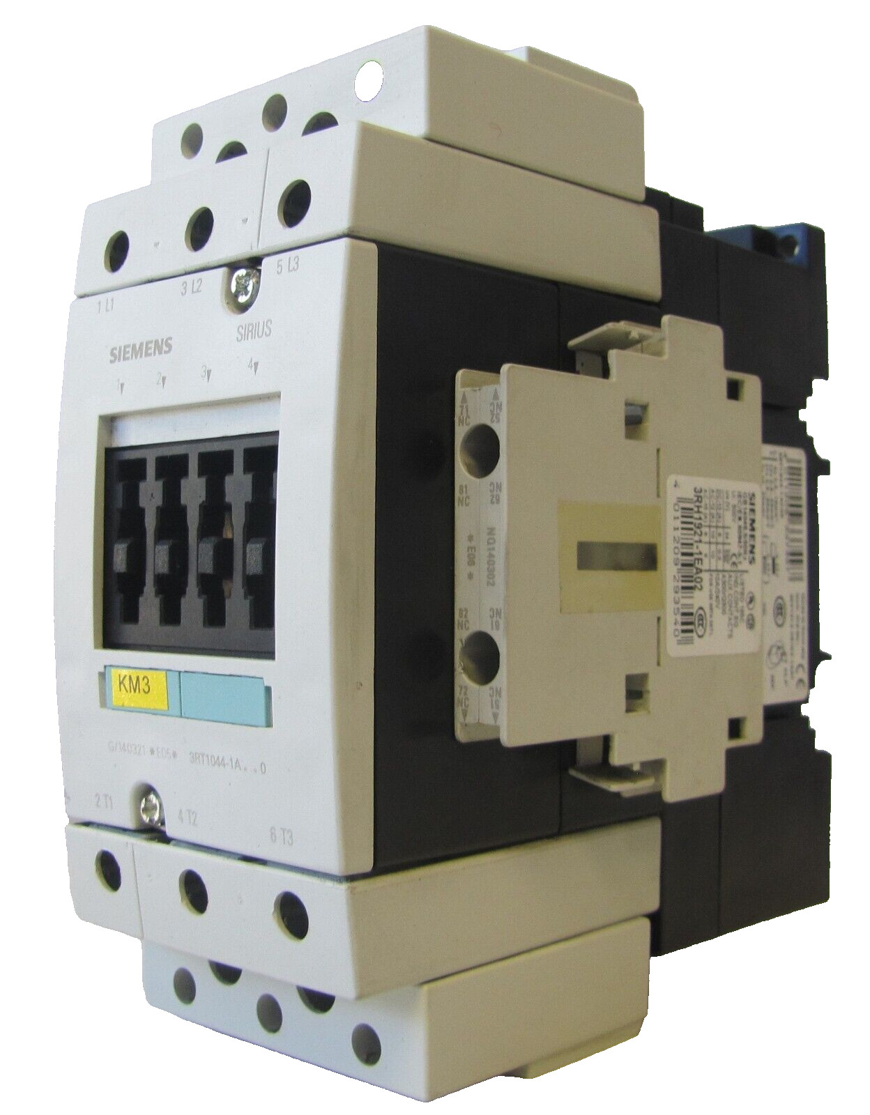 Siemens 100 Amp Contactor 3RT1044-1A 100A 1000V 3 Ph 24 Coil Auxilary Contact