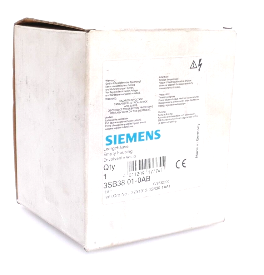 Siemens 3SB3801-0AB Leergehäuse 3SB38 01-0AB | E:01