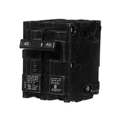 SIEMENS Q240 40-Amp Double Pole Type QP Circuit Breaker black - 783643148635