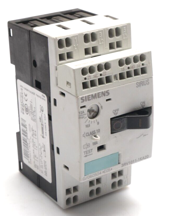 Siemens SIRIUS Leistungsschalter 3RV1 011-1KA20 | E:05 | 3RV1011-1KA20