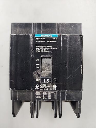 Siemens BQD315 Circuit Breaker - Black