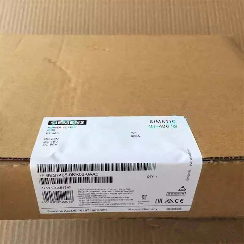 6ES7 405-0KR02-0AA0 New SIEMENS 6ES7405-0KR02-0AA0 S7-400 Power Supply PS405