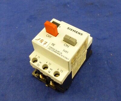 Siemens Interrupteur de Protection Du Moteur 3VE1010-2G (Rechn.inkl.mwst