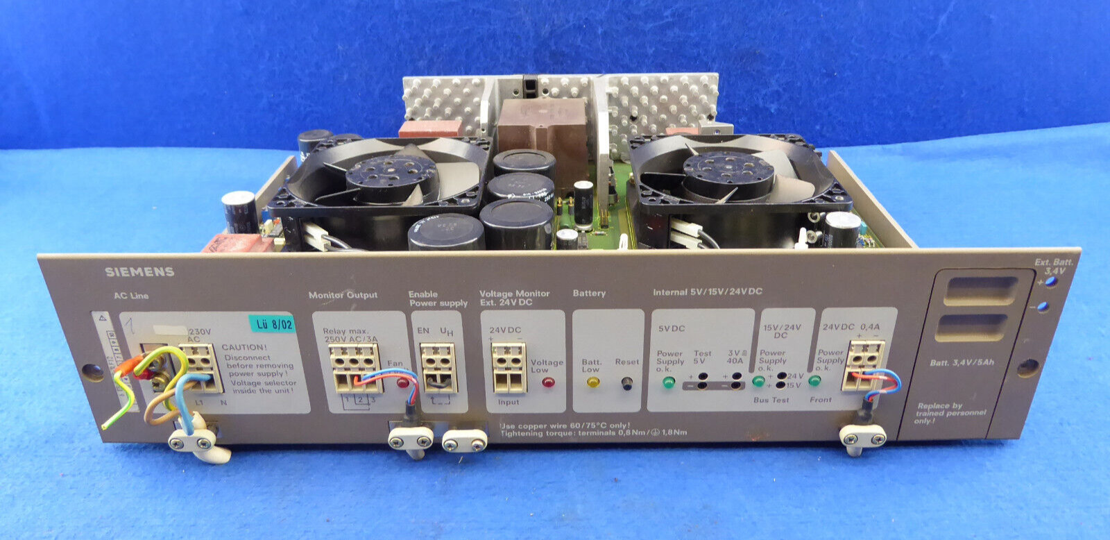Siemens S5 6ES5955-3LF12 Built IN Power Supply 6ES5 955-3LF12