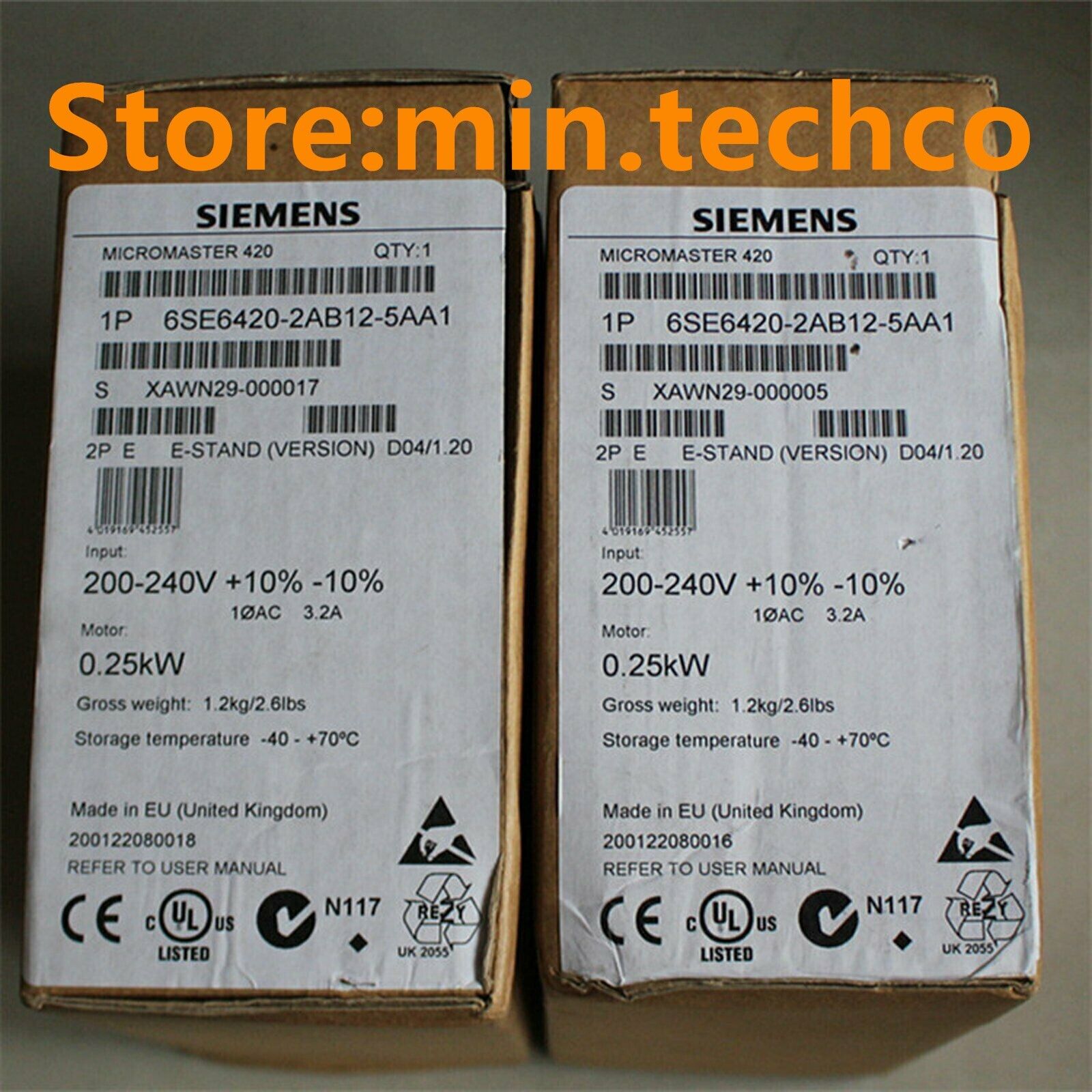 NEW IN BOX SIEMENS 6SE6 420-2AB12-5AA1 6SE6 420-2AB12-5AA1