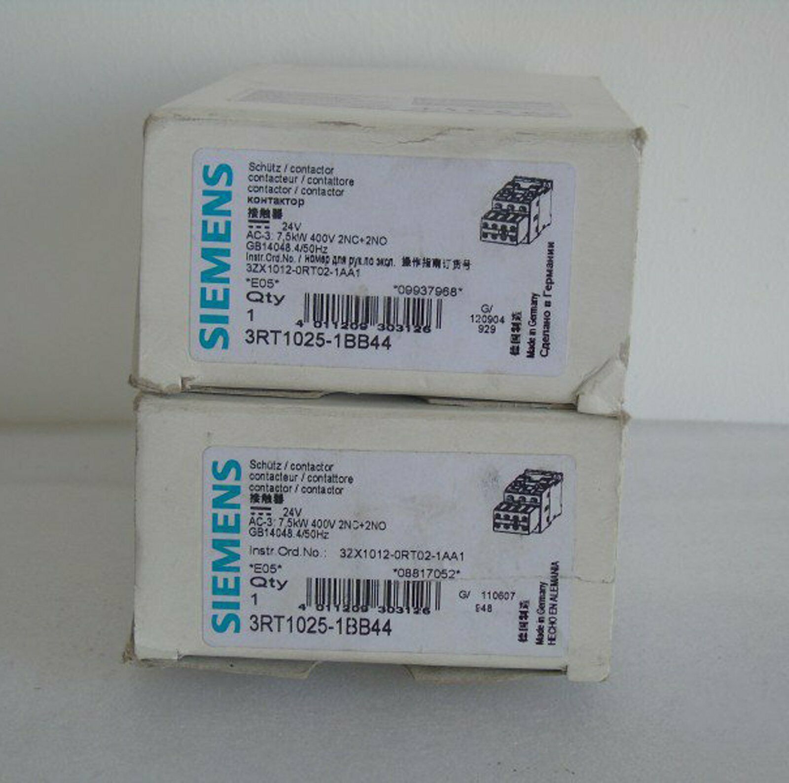 Siemens 3RT1025-1BB44 Contactor New One Free Shipping 3RT1 025-1BB44