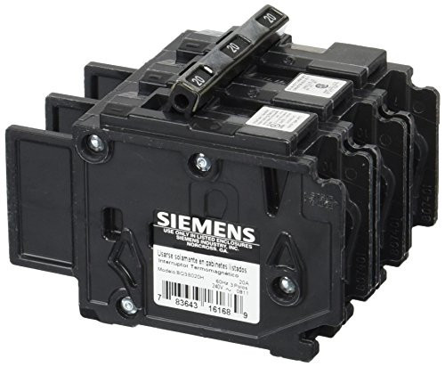 Siemens BQ3B020H 20-Amp Three Pole 240-Volt 22KAIC Lug In/Lug Out Breaker