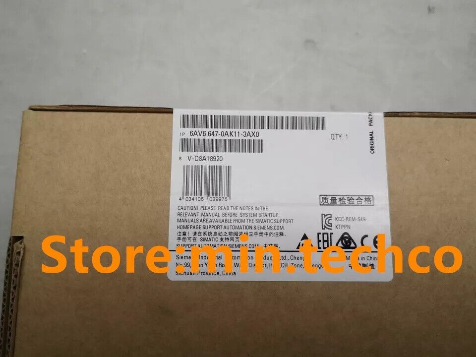 1PC Siemens 6AV6647-0AK11-3AX0 6AV6 647-0AK11-3AX0 New In Box Expedited Shipping