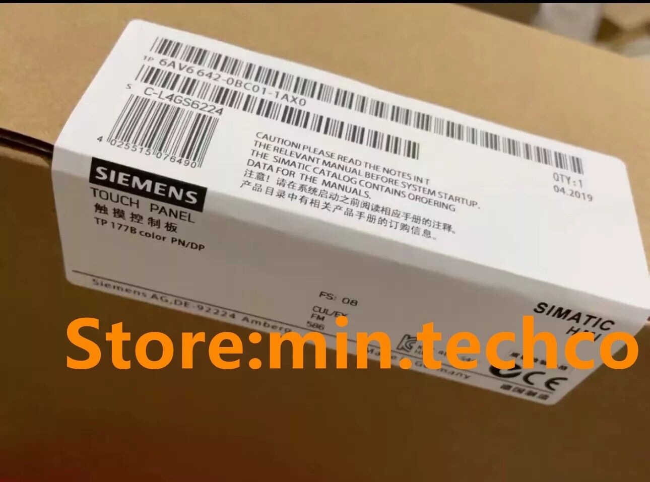 New Siemens 6AV6 642-0BC01-1AX0 6AV6 642-0BC01-1AX0 SIMATIC TOUCH PANEL