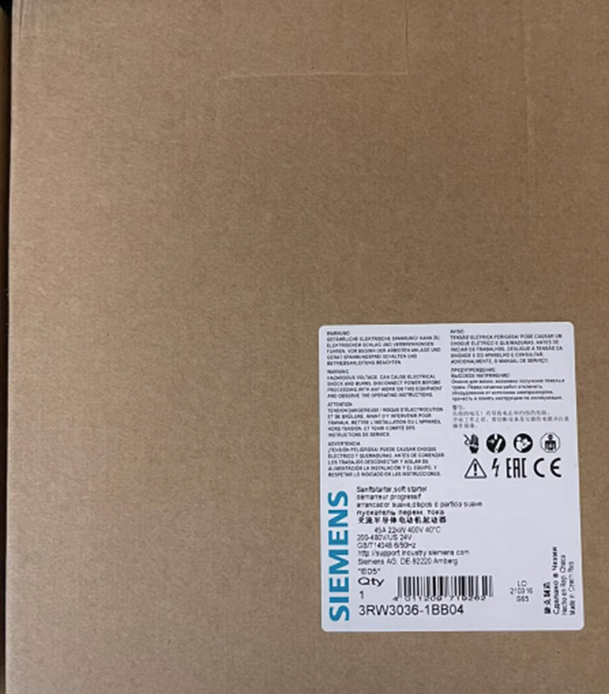 NEW SIEMENS 3RW3036-1BB04 Soft Starter