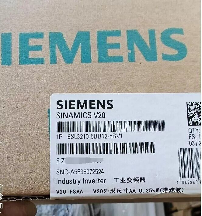 New SIEMENS 6SL3210-5BB12-5BV1 New In Box 6SL 3210-5BB12-5BV1