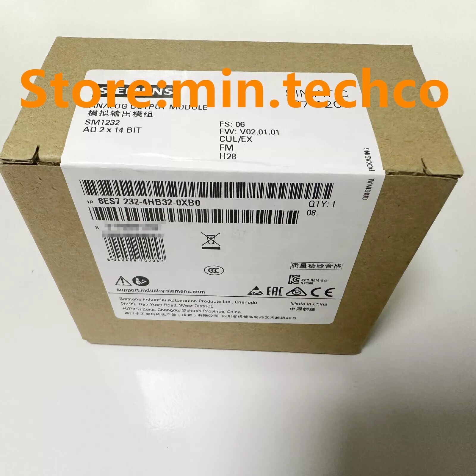 New SIEMENS 6ES7 232-4HB32-0XB0 6ES7 232-4HB32-0XB0 Analog Output Module