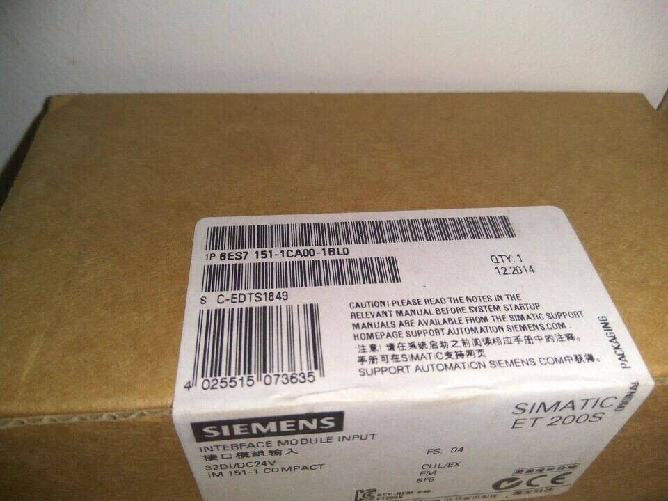 6ES7 151-1CA00-1BL0 Siemens PLC Module 6ES7 151-1CA00-1BL0 New Spot Goods！