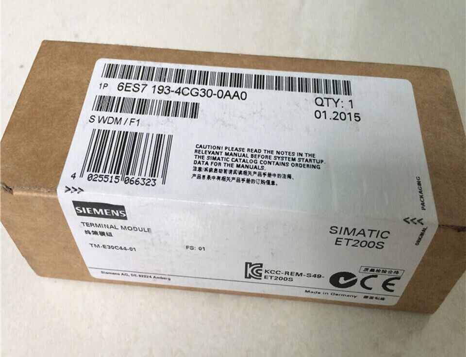1PC Siemens 6ES7 193-4CG30-0AA0 Terminal Module 6ES7193-4CG30-0AA0 New In Box