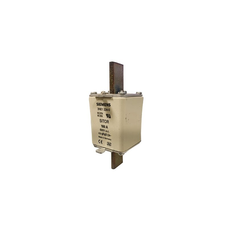 Siemens 3NE1224-0 Fuse cartridge SITOR NH1 160A 690V type gR/gS