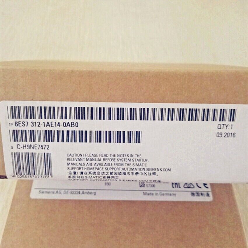 New SIEMENS PLC CPU Module 6ES7 312-1AE14-0AB0 6ES7 312-1AE14-0AB0