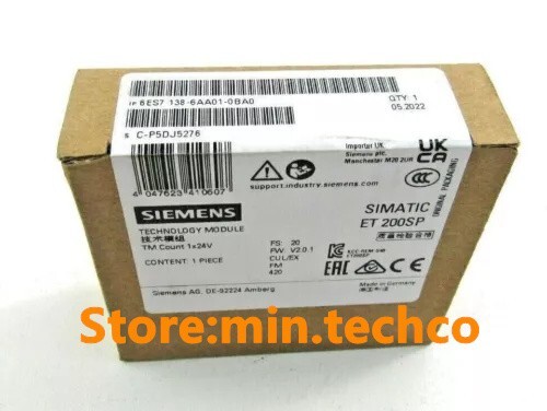 6ES7 138-6AA01-0BA0 New Siemens  6ES7 138-6AA01-0BA0 Simatic ET 200SP PLC Module