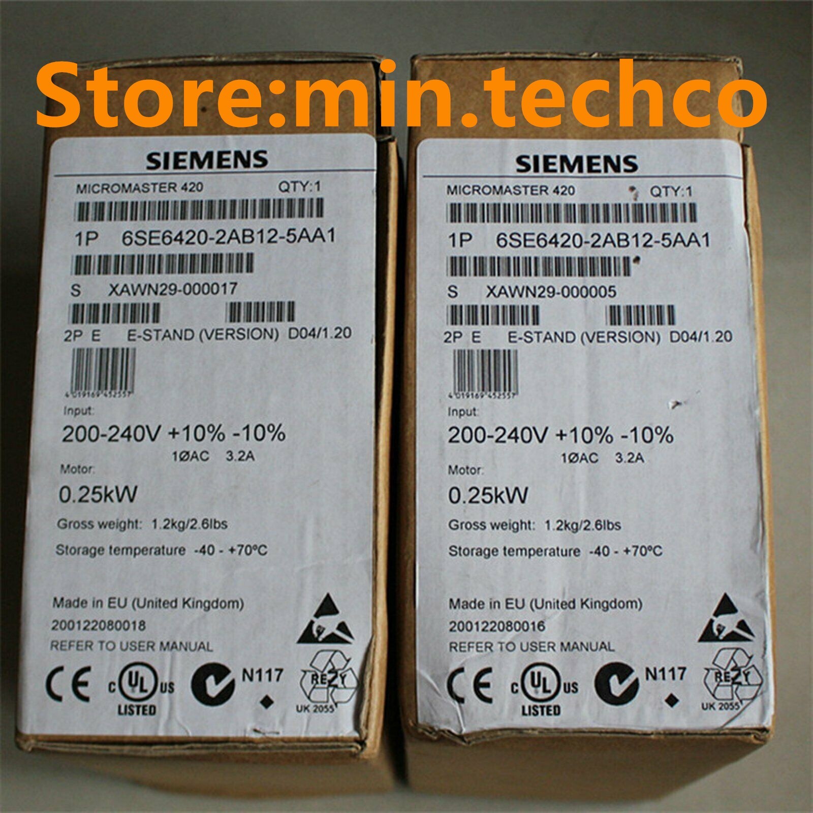 NEW IN BOX SIEMENS 6SE6 420-2AB12-5AA1 6SE6 420-2AB12-5AA1