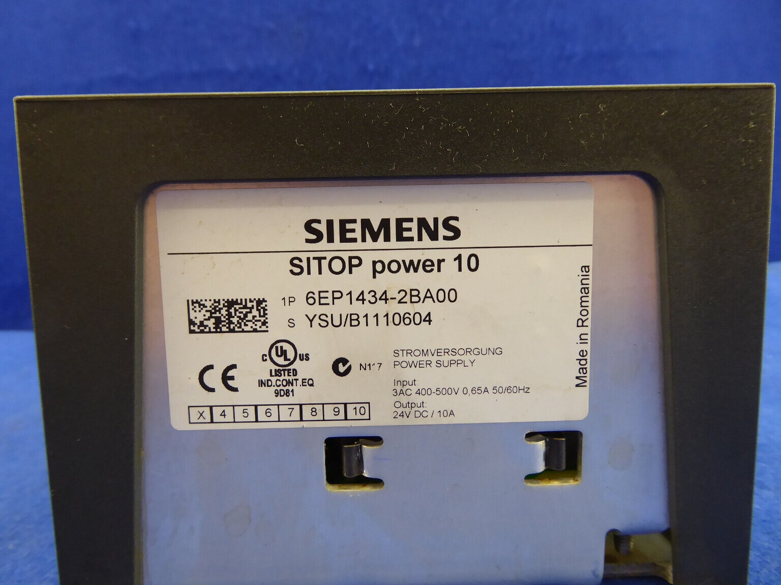 Siemens Sitop Power 10 6EP1434-2BA00 6EP1 434 Power Supply 24V 10A E-Stand 03