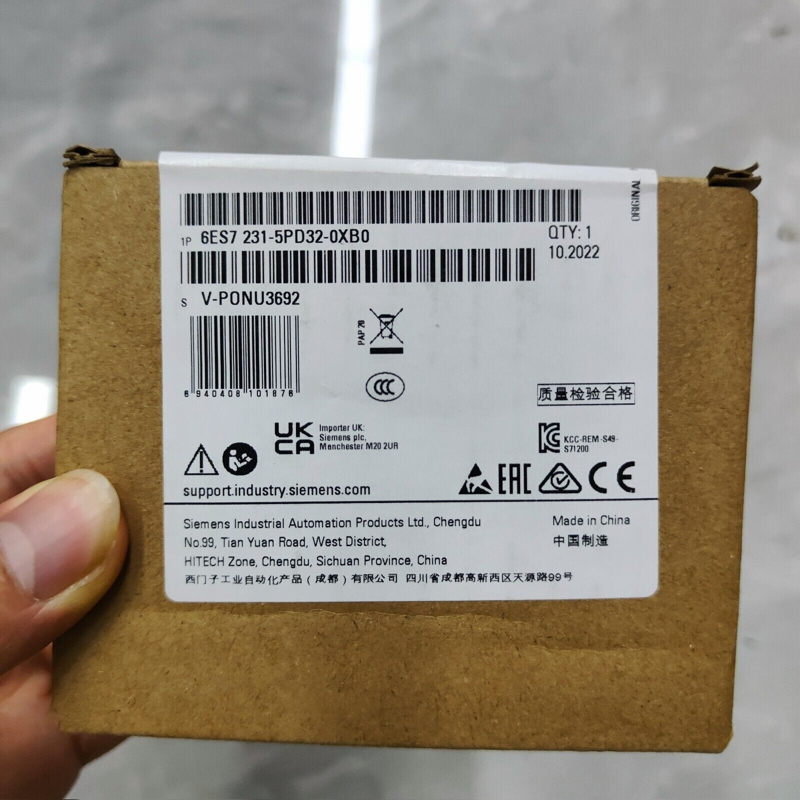 NEW IN BOX SIEMENS 6ES7 231-5PD32-0XB0 6ES7231-5PD32-0XB0