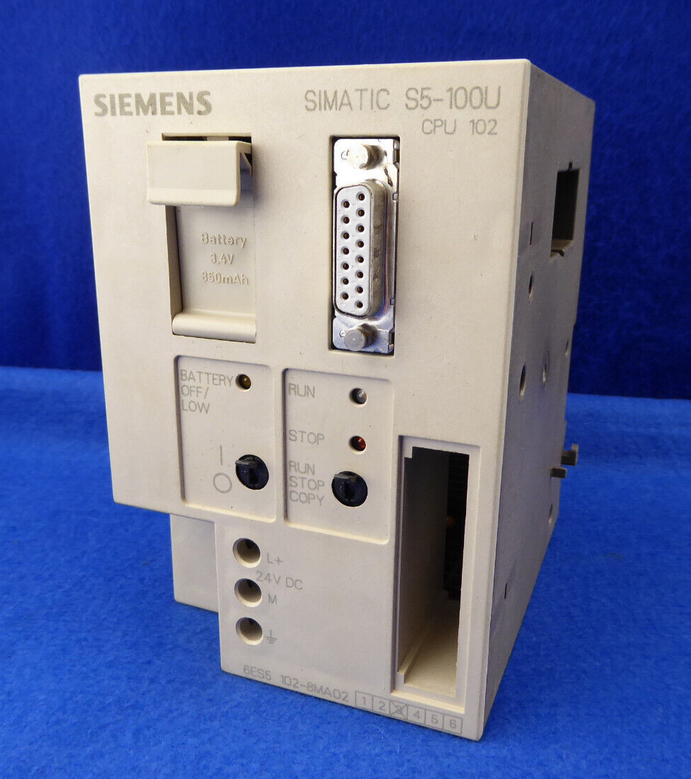 Siemens Simatic S5-100 CPU 102, 6ES5 102-8MA02 E-Stand:03, 6ES5102-8MA02 CPU102