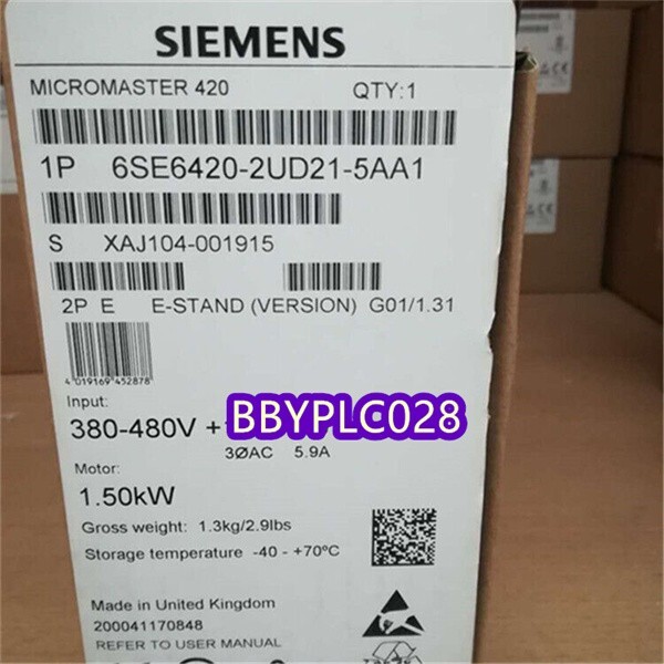 New Siemens 6SE6420-2UD21-5AA1 PLC Module 6SE6 420-2UD21-5AA1