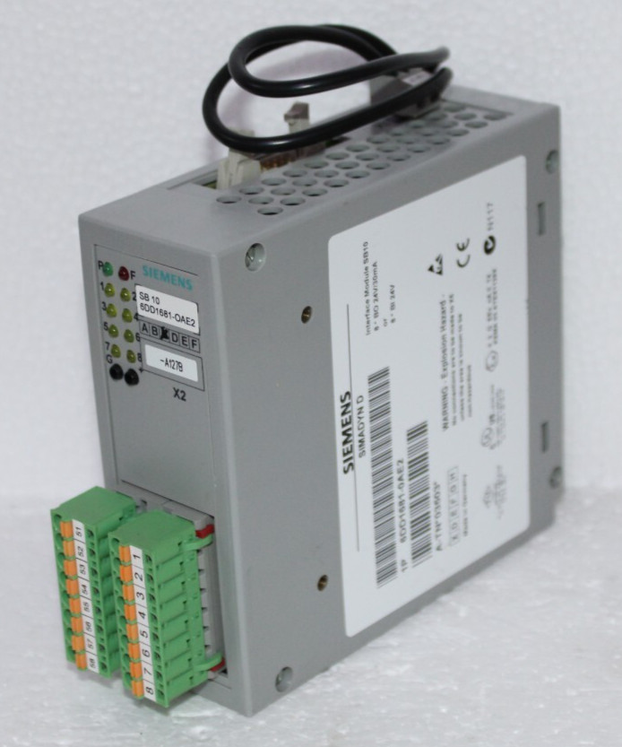 Siemens 6DD1681-0AE2 SIMADYN D SIMATIC TDC binary input or output SB10 8 BI or 8