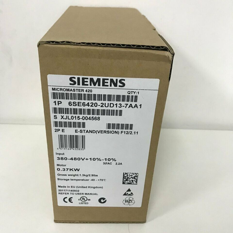 New Siemens 6SE6 420-2UD13-7AA1 /6SE6 420-2UD13-7AA1 PLC Module