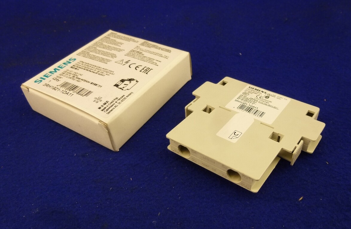 Siemens Auxiliary Switch Block 1S+1Ö/1NO+1NC / 3RH1921-1DA11 / 2 Pieces NEW