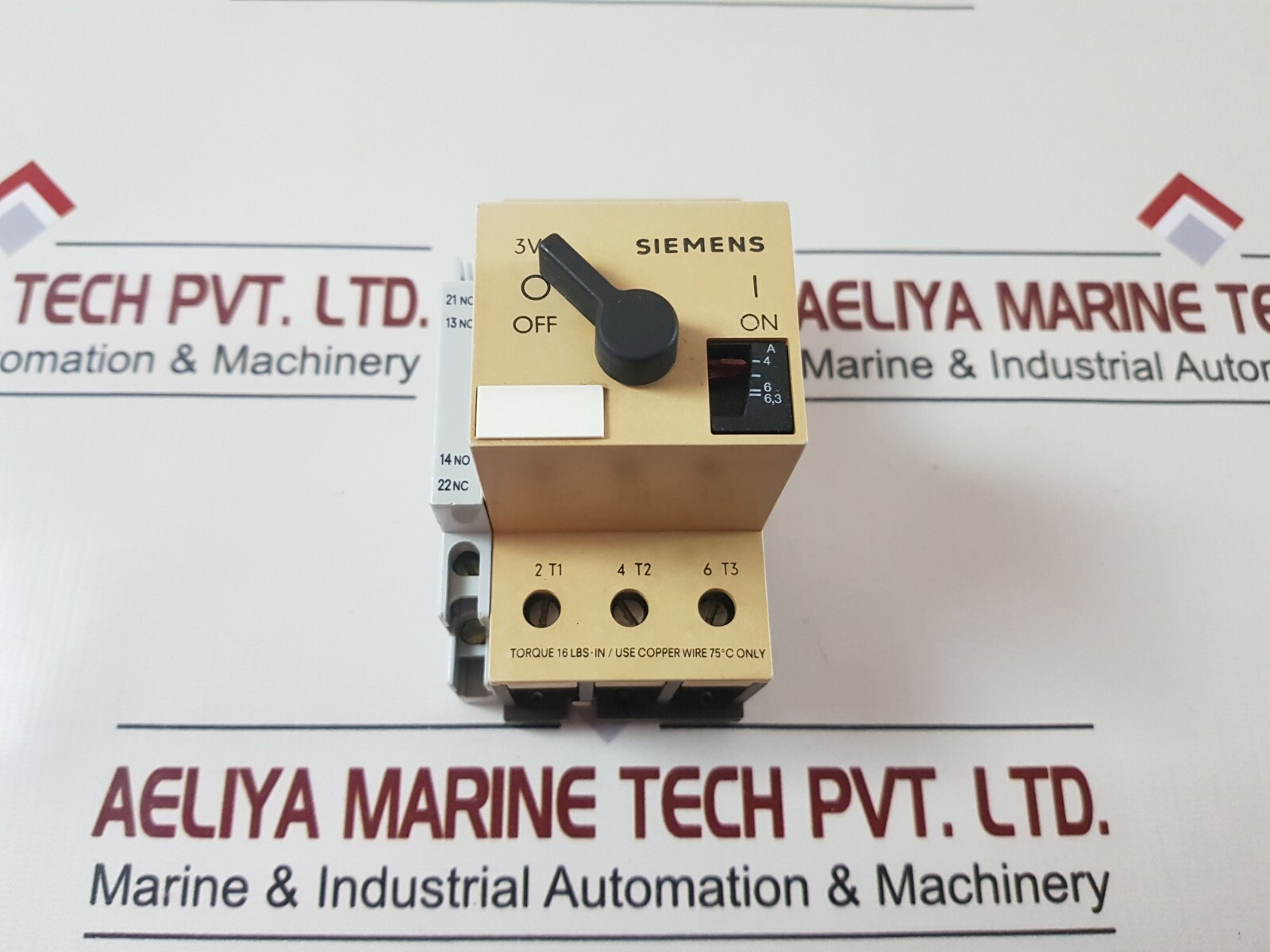 Siemens 3VE3 000-2KA00 Motor Starter Circuit Breaker 75A 600V AC