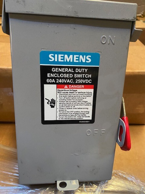 Siemens GNF222RA Nonfusible Single Throw Safety Switch, General Duty, 240V AC