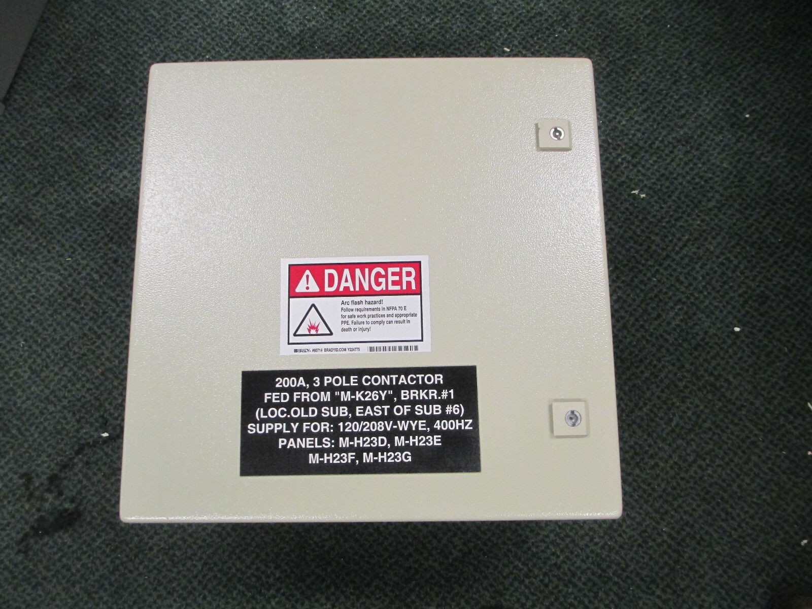Siemens Sirius Contact, 3RT1064-6 ...6, 200A 600V, 20"x20"x12" Nema 4 Enclosure