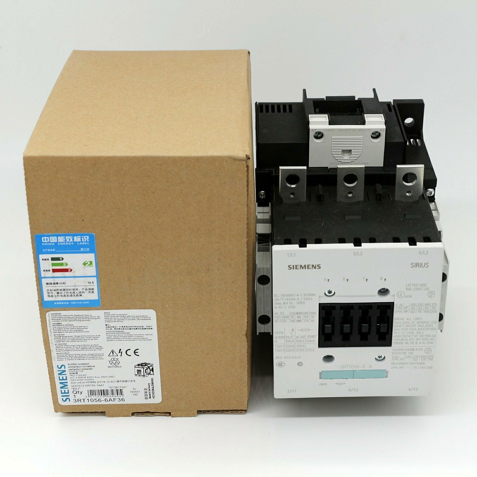 3RT1056-6AF36 1PCS New original SIEMENS 3RT1 056-6AF36 Contactor  Fast delivery