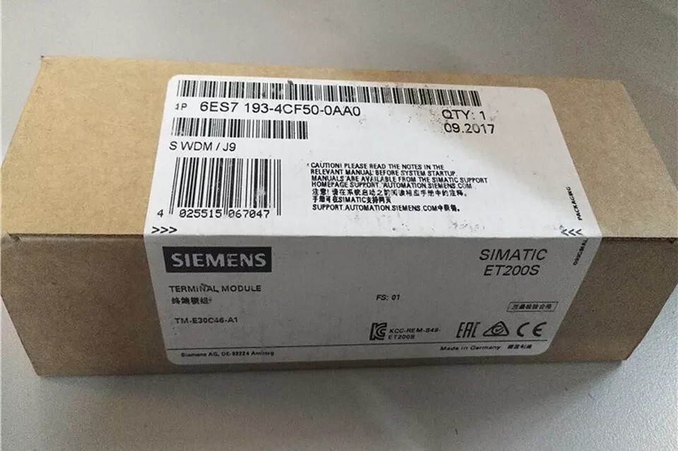 Siemens New In Box 6ES7 193-4CF50-0AA0 / 6ES7 193-4CF50-0AA0 Terminal Module
