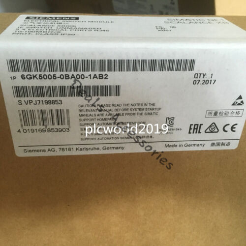 New in box Siemens 6GK5 005-0BA00-1AB2 Ethernet Switch Scalance (1PCS)