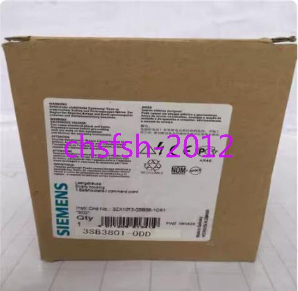 1 PCS NEW Original SIEMENS button box 3SB3801-0DD