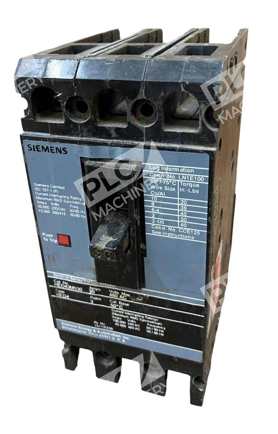 Siemens HED43M030 Sentron Series Circuit Breaker