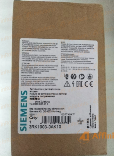 New SIEMENS 3RK1903-0AK10 PLC Termination Module for ET200S Direct Starter