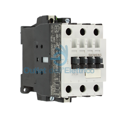 Siemens 3TF34000A Contactor 3POLI AC-3,15KW 400 Senz.cont.aux DC-24V