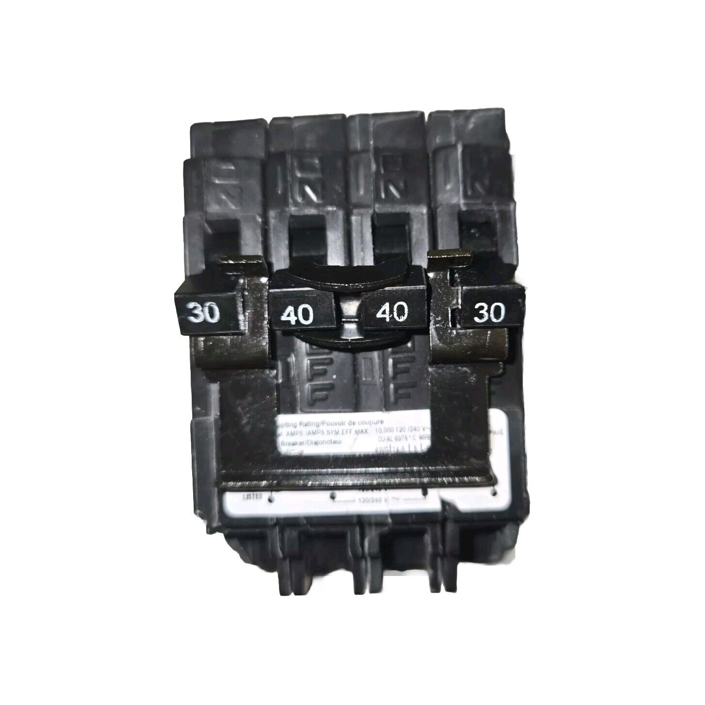 SIEMENS Circuit Breaker Q23040CT2 120/240V 60Hz 30-40A Broken Plastic Housing 