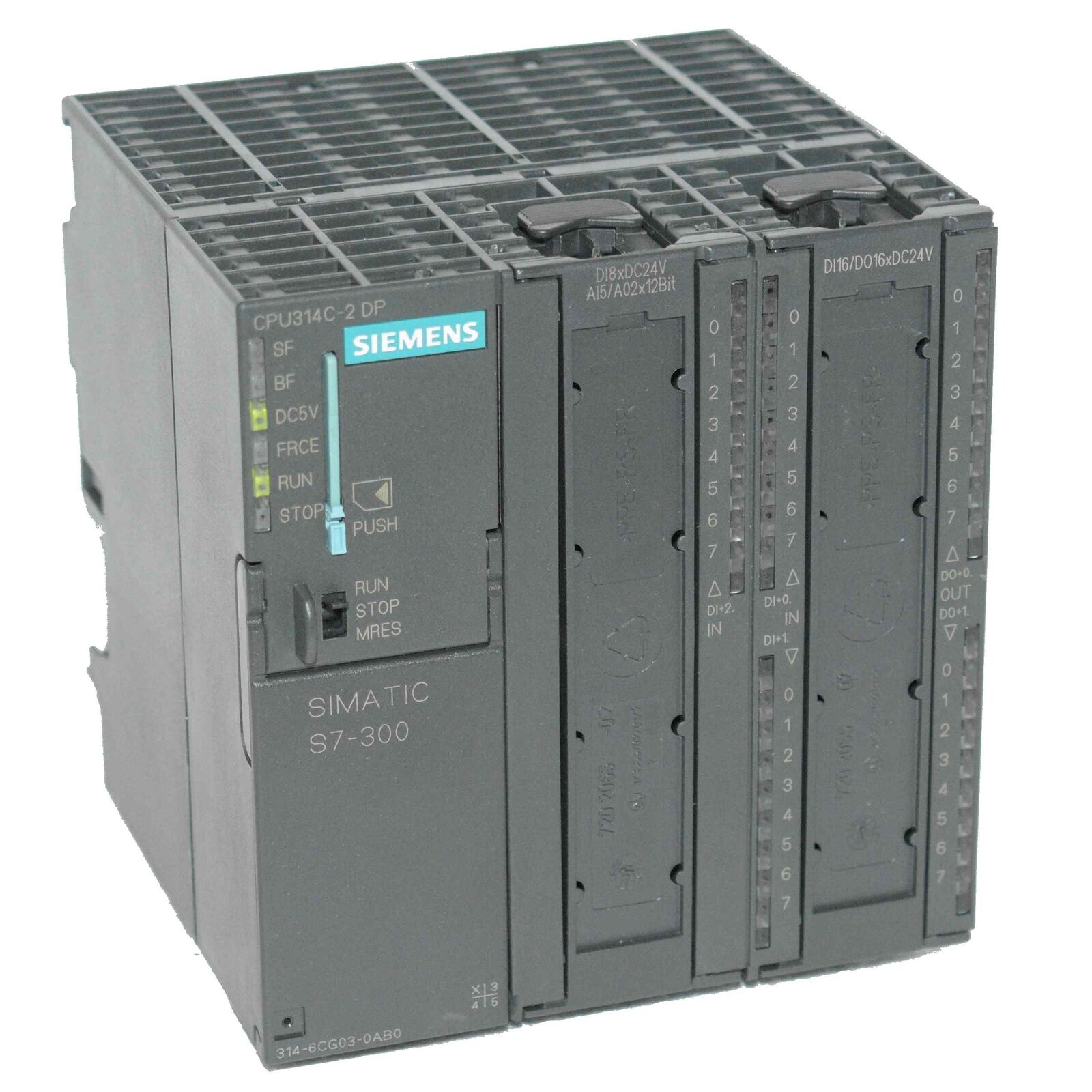 Siemens Simatic S7 300 CPU 314C-2DP 6ES7 314-6CG03-0AB0 + MMC Warranty -used-
