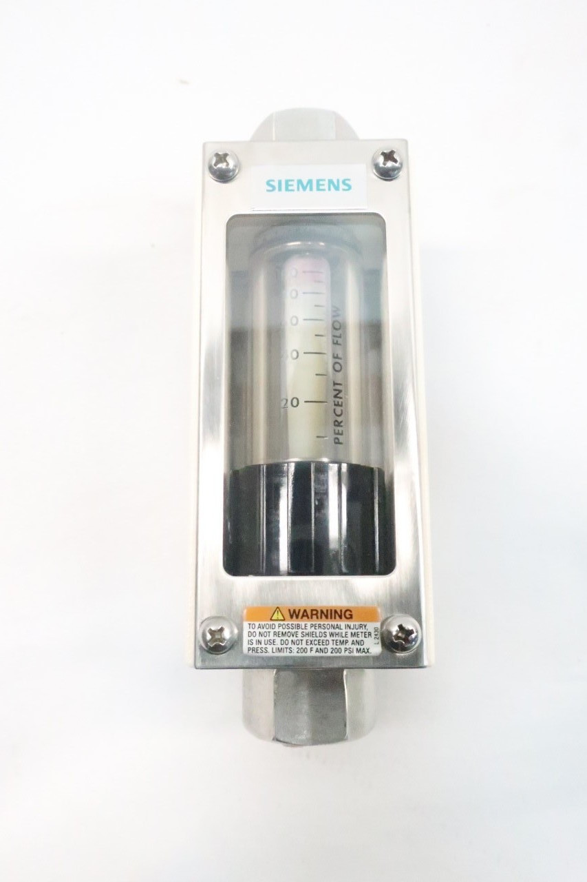 Siemens 5510A02107XXEX Variable Area Flow Meter 0-100percent Of Flow
