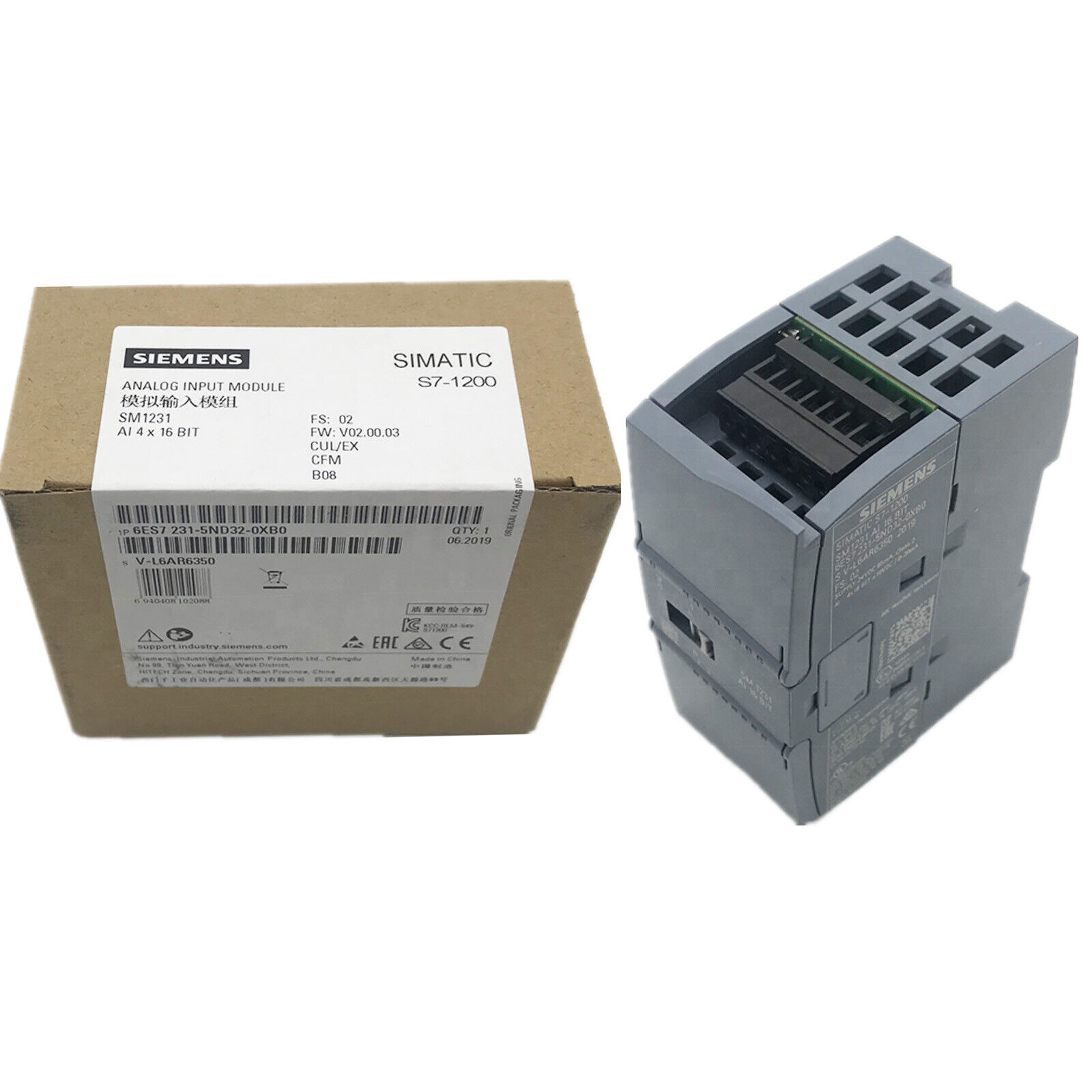 New In Box SIEMENS 6ES7 231-5ND32-0XB0 SIMATIC S7-1200 Analog Input Module